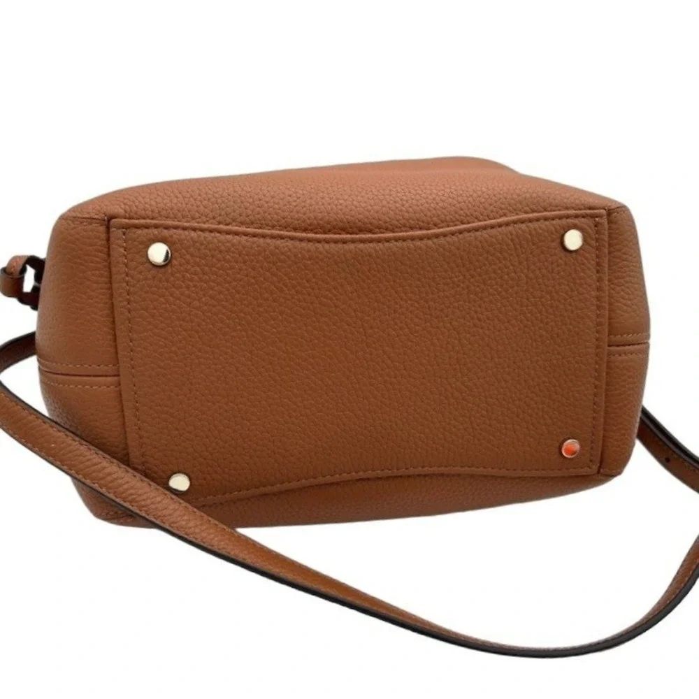 NEW Kate Spade Dumpling Satchel Women's Brown Pebbled Leather K8135 $379